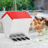 Maxbell Chicken Feeder Multipurpose Chick Feeding Station for Canary Backyard Pigeon 30.5cmx30.5cmx40cm