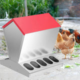 Maxbell Chicken Feeder Multipurpose Chick Feeding Station for Canary Backyard Pigeon 40cmx40cmx45cm