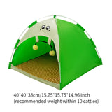 Maxbell Cat Tent Portable Soft Summer Foldable Small Dog Bed for Home Camping Indoor M Green