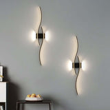 Maxbell Modern LED Wall Light Makeup Lamp Mirror Sconce for Office Bedroom Farmhouse black