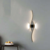 Maxbell Modern LED Wall Light Makeup Lamp Mirror Sconce for Office Bedroom Farmhouse black