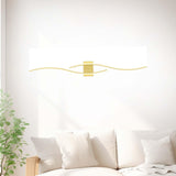 Maxbell Modern LED Wall Light Makeup Lamp Mirror Sconce for Office Bedroom Farmhouse Gold