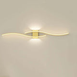 Maxbell Modern LED Wall Light Makeup Lamp Mirror Sconce for Office Bedroom Farmhouse Gold