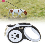 Maxbell Retractable Dog Leash Single Handed Fast Lock Braking System Dogs Cats Rope black 3m