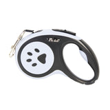 Maxbell Retractable Dog Leash Single Handed Fast Lock Braking System Dogs Cats Rope black 5m