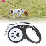 Maxbell Retractable Dog Leash Single Handed Fast Lock Braking System Dogs Cats Rope black 5m