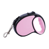 Maxbell Retractable Dog Leash Single Handed Fast Lock Braking System Dogs Cats Rope pink 3m