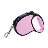 Maxbell Retractable Dog Leash Single Handed Fast Lock Braking System Dogs Cats Rope pink 3m