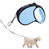 Maxbell Retractable Dog Leash Single Handed Fast Lock Braking System Dogs Cats Rope blue 3m