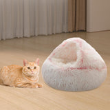 Maxbell Cat Bed Kennel Portable Comfortable Puppy Bed for Rabbits Kitten Indoor Cats Pink 50cm