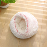 Maxbell Cat Bed Kennel Portable Comfortable Puppy Bed for Rabbits Kitten Indoor Cats Pink 50cm