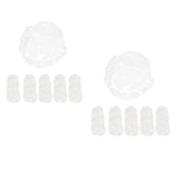 Maxbell 100Pcs Disposable Shower Caps Elastic for Conditioning Hair Treatment Travel