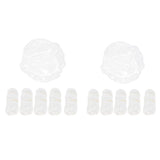 Maxbell 100Pcs Disposable Shower Caps Elastic for Conditioning Hair Treatment Travel