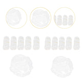 Maxbell 100Pcs Disposable Shower Caps Elastic for Conditioning Hair Treatment Travel