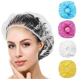 Maxbell 100Pcs Disposable Shower Caps Elastic for Conditioning Hair Treatment Travel