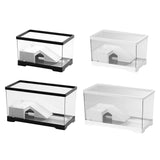 Maxbell Turtle Tank Bottom Drainage Terrapin Tortoise Enclosure Starter Indoor Decor Medium Black