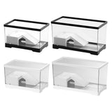 Maxbell Turtle Tank Bottom Drainage Terrapin Tortoise Enclosure Starter Indoor Decor Medium Black