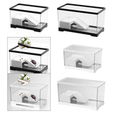 Maxbell Turtle Tank Bottom Drainage Terrapin Tortoise Enclosure Starter Indoor Decor Medium Black