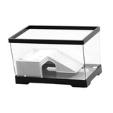 Maxbell Turtle Tank Bottom Drainage Terrapin Tortoise Enclosure Starter Indoor Decor Medium Black