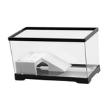 Maxbell Turtle Tank Bottom Drainage Terrapin Tortoise Enclosure Starter Indoor Decor Large Black