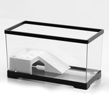 Maxbell Turtle Tank Bottom Drainage Terrapin Tortoise Enclosure Starter Indoor Decor Large Black