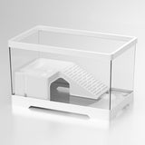 Maxbell Turtle Tank Bottom Drainage Terrapin Tortoise Enclosure Starter Indoor Decor Medium White