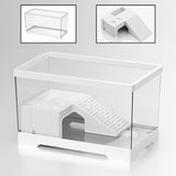 Maxbell Turtle Tank Bottom Drainage Terrapin Tortoise Enclosure Starter Indoor Decor Medium White