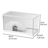 Maxbell Turtle Tank Bottom Drainage Terrapin Tortoise Enclosure Starter Indoor Decor Large White