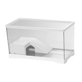 Maxbell Turtle Tank Bottom Drainage Terrapin Tortoise Enclosure Starter Indoor Decor Large White