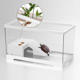 Maxbell Turtle Tank Bottom Drainage Terrapin Tortoise Enclosure Starter Indoor Decor Large White