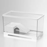 Maxbell Turtle Tank Bottom Drainage Terrapin Tortoise Enclosure Starter Indoor Decor Large White