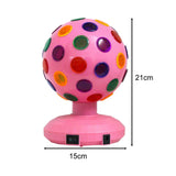 Maxbell Disco Ball Lamp Portable RGB LED Strobe Light for Stages Room Happy Birthday pink