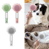 Maxbell Pet Grooming Brush Portable Pet Hair Cleaner Brush for Long Short Curly Hair green