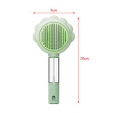 Maxbell Pet Grooming Brush Portable Pet Hair Cleaner Brush for Long Short Curly Hair green