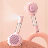 Maxbell Pet Grooming Brush Portable Pet Hair Cleaner Brush for Long Short Curly Hair Pink