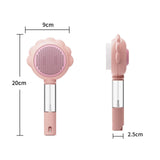 Maxbell Pet Grooming Brush Portable Pet Hair Cleaner Brush for Long Short Curly Hair Pink