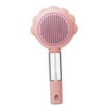 Maxbell Pet Grooming Brush Portable Pet Hair Cleaner Brush for Long Short Curly Hair Pink