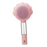 Maxbell Pet Grooming Brush Portable Pet Hair Cleaner Brush for Long Short Curly Hair Pink