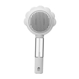 Maxbell Pet Grooming Brush Portable Pet Hair Cleaner Brush for Long Short Curly Hair white