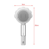 Maxbell Pet Grooming Brush Portable Pet Hair Cleaner Brush for Long Short Curly Hair white