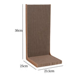 Maxbell Cat Scratching Board L Shape Cat Cardboard Bed for Wall and Couch Protection 50cmx25cmx23.5cm