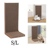 Maxbell Cat Scratching Board L Shape Cat Cardboard Bed for Wall and Couch Protection 50cmx25cmx23.5cm
