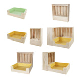Maxbell 2 in 1 Rabbit Hay Feeder Box Hay Feeder with Litter Pan for Bunny Guinea Pig green toilet pan