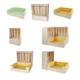 Maxbell 2 in 1 Rabbit Hay Feeder Box Hay Feeder with Litter Pan for Bunny Guinea Pig green toilet pan