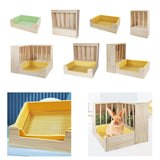 Maxbell 2 in 1 Rabbit Hay Feeder Box Hay Feeder with Litter Pan for Bunny Guinea Pig green toilet pan
