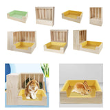 Maxbell 2 in 1 Rabbit Hay Feeder Box Hay Feeder with Litter Pan for Bunny Guinea Pig green toilet pan