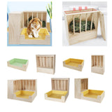 Maxbell 2 in 1 Rabbit Hay Feeder Box Hay Feeder with Litter Pan for Bunny Guinea Pig green toilet pan
