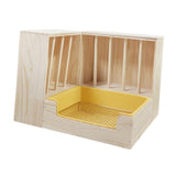 Maxbell 2 in 1 Rabbit Hay Feeder Box Hay Feeder with Litter Pan for Bunny Guinea Pig Rack pan set
