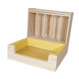 Maxbell 2 in 1 Rabbit Hay Feeder Box Hay Feeder with Litter Pan for Bunny Guinea Pig large Rack set