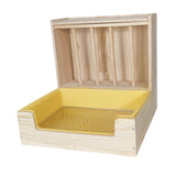 Maxbell 2 in 1 Rabbit Hay Feeder Box Hay Feeder with Litter Pan for Bunny Guinea Pig large Rack set